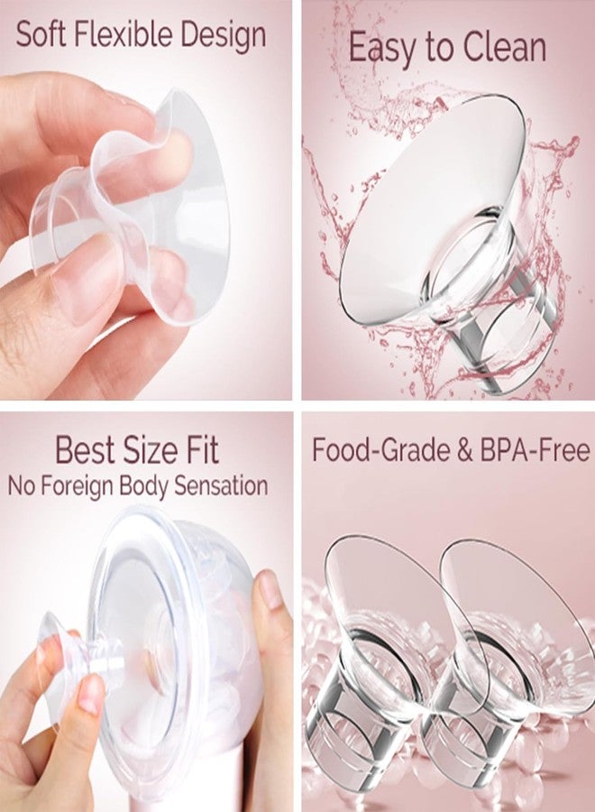 Vihaanta 7PCS Flange Insert for Breast Pump, Flange Size for Breast Pump, 13-15-17-19-21mm Converters, Parts Compatible Breastfeeding Mothers Reusable - Image 4