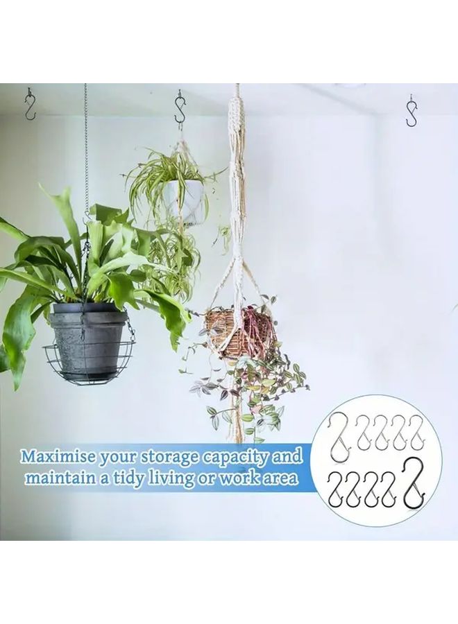 مشابك معدنية للسلامة بشكل S ثقيلة الاستخدام لرفوف أواني المطبخ وتعليق خزانة الملابس - Image 4