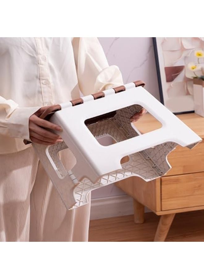 Folding Step Stool Black for Safe Access to Hard Reach Areas Home or Office - Image 5