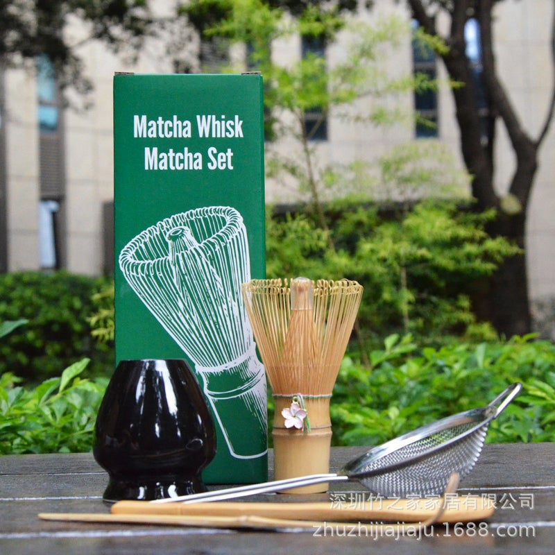 Christmas Gift Matcha Set With Matcha Tools, Tea Ceremony Matcha Whisk, Tea Spoon, Tea Stirrer 304 - Image 1