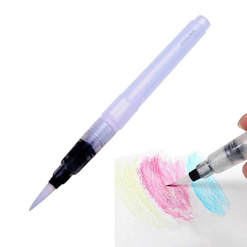 JoyGlobal 1 Piece White Refillable Water Brush Pen for Watercolor Painting & Various Other Purpose - Image 2