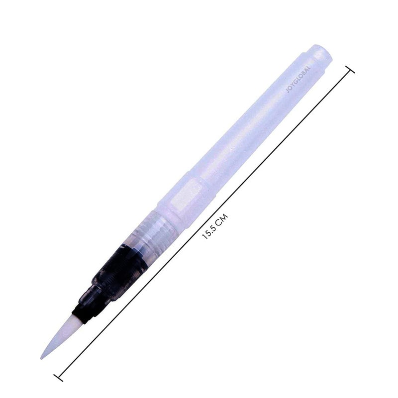 JoyGlobal 1 Piece White Refillable Water Brush Pen for Watercolor Painting & Various Other Purpose - Image 4