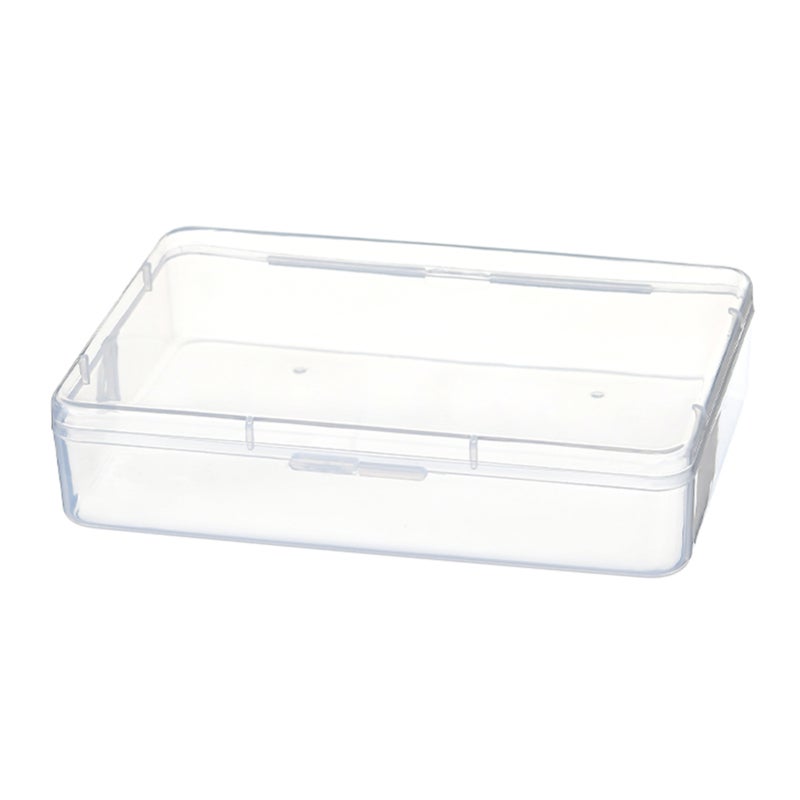 Disposable Mask Storage Box Large High-Durability PP Material With Protective Cover - Transparent Design Facial-Mask Case for On-the-Go Home Use - Image 1