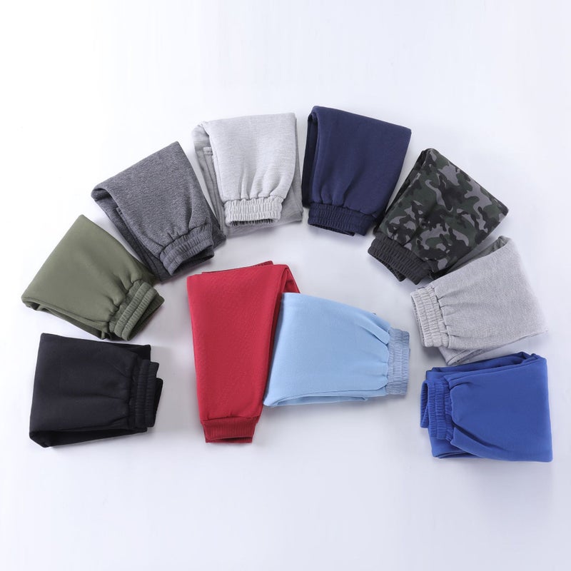 Children'S Fleece-Lined Pants Outer Wear Boys' Sweatpants Girls' Sports Pants Thickened One-Piece Fleece Mid-Large Children'S Warm Pants - Image 5