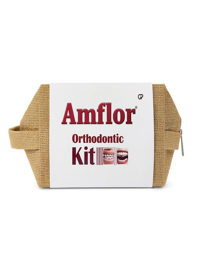 Amflor Orthodontic Kit | Amflor Toothpaste & Mouthwash | Castus Orthodontic Brush | Braces Wax - Image 1