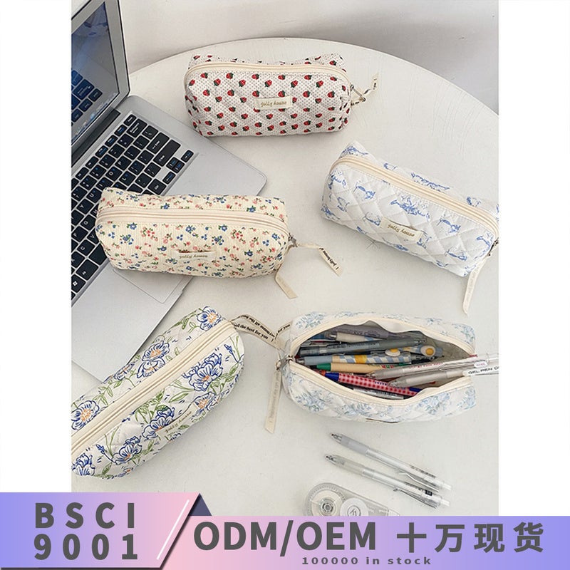 Ins Han-Style Fresh-Style Floral Mummy Bag Large Capacity Cosmetics Storage Bag Female Student Multi-Functional Clutch Bag - Image 2