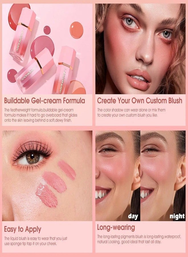 Flair Fusion Professional Beauty Matte Finish Liquid Blush Waterproof Blusher Soft Cream Makeup (PINK) - Image 4