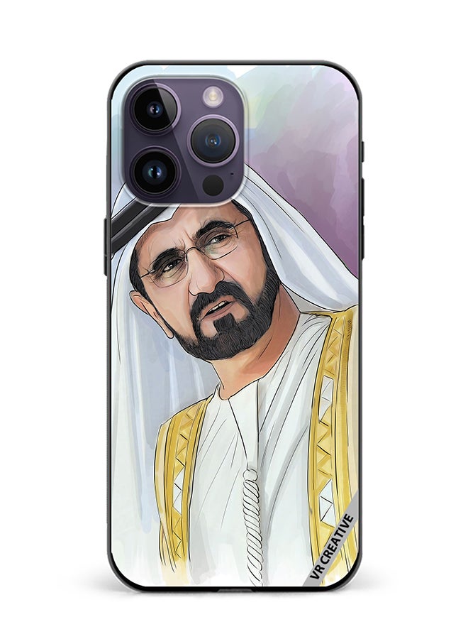 VR CREATIVE Protective Case Cover For Apple iPhone 15 Pro Max Sheikh Mohammed Bin Rashid Al Maktoum Design Multicolour - Image 1