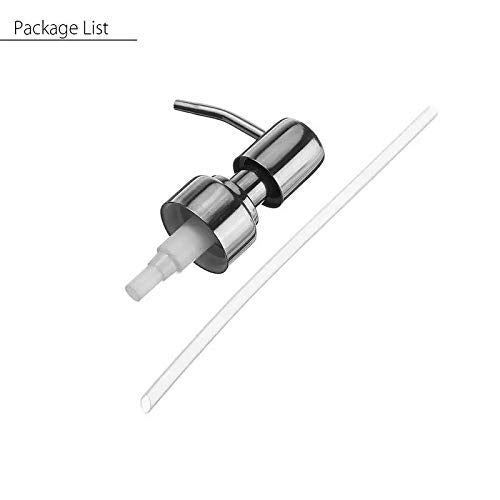 Bath Guru Stainless Steel Liquid Soap Dispenser Replacement Pump - Pack of 2 (for Soap/Lotion) - Image 5