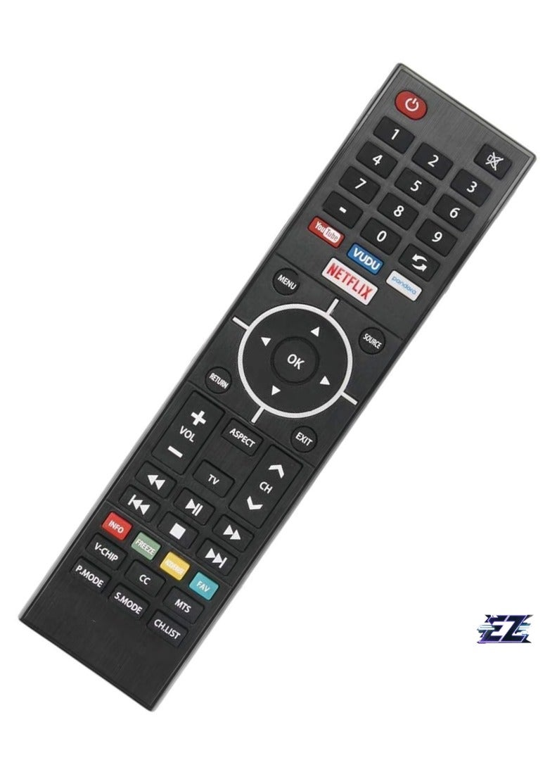 PopZa New Remote Control Replacement for Element TV ELSW3917BF, E4SFT5017, E4STA5017, ELSJ5017 – With Battery - Image 2