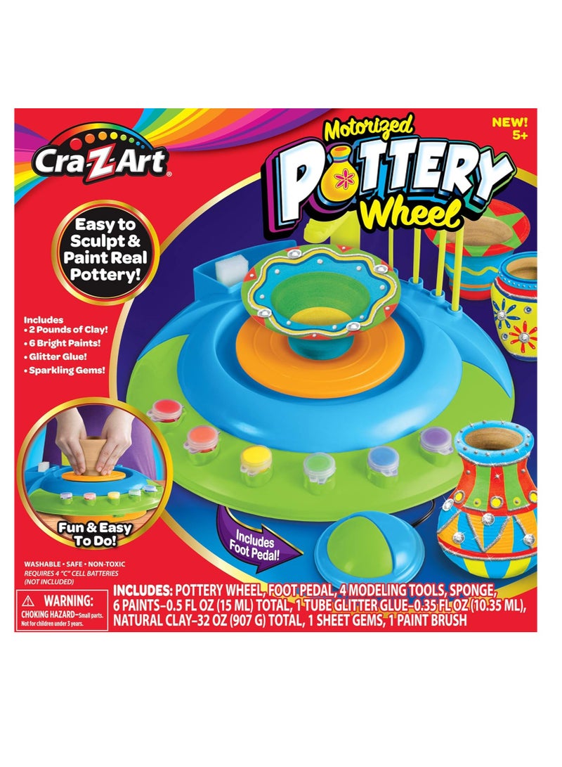 كري-زي-آرت Cra-Z-Art عجينة تشكيل موتورايزد بعجلة الفخار - Image 1
