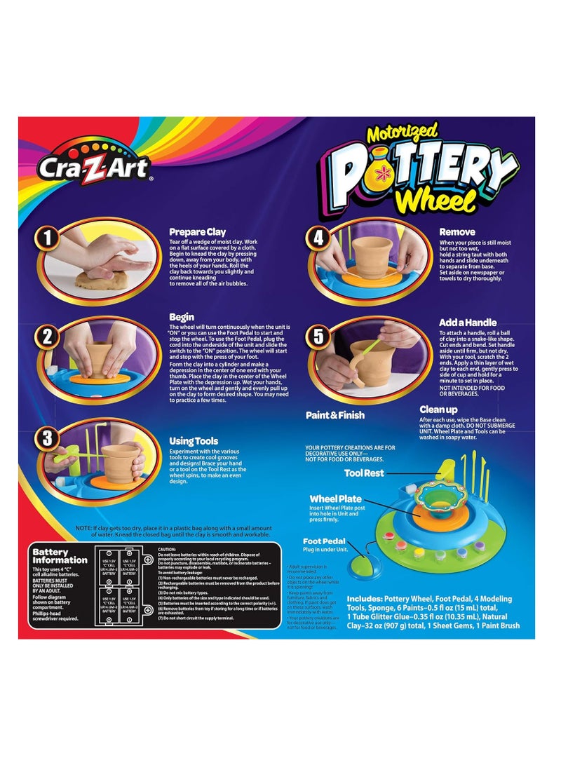 كري-زي-آرت Cra-Z-Art عجينة تشكيل موتورايزد بعجلة الفخار - Image 2