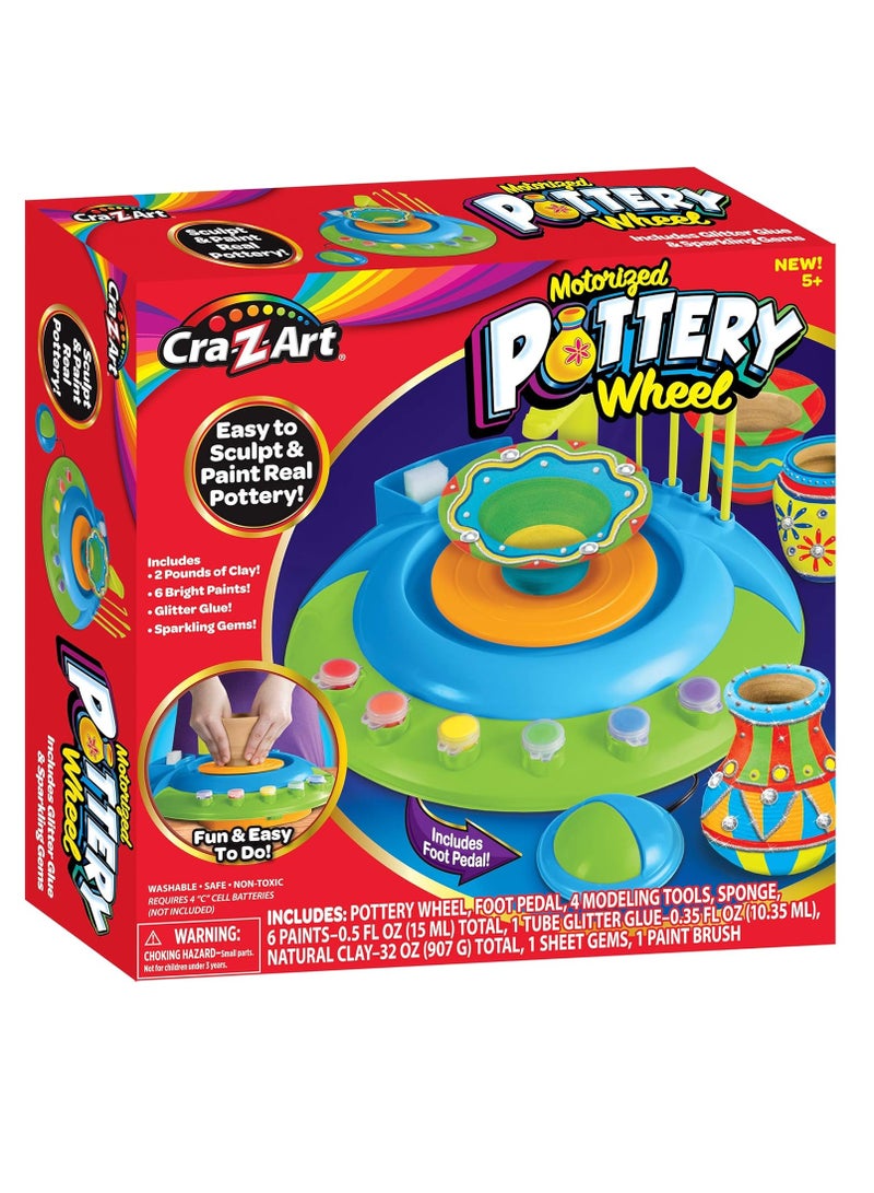 كري-زي-آرت Cra-Z-Art عجينة تشكيل موتورايزد بعجلة الفخار - Image 3