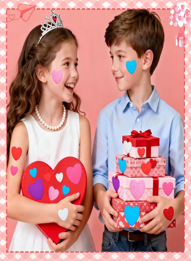 Natonhi ملصقات قلوب عيد الحب من ناتون هي، 928 قطعة، قلوب إسفنجية ذاتية اللصق، لامعة وغير لامعة، ثلاثة أحجام من ملصقات إسفنجية ملونة، مثالية لأعمال عيد الحب اليدوية للأطفال، وتزيين سجلات قصاصات حفلات الزفاف. - Image 2
