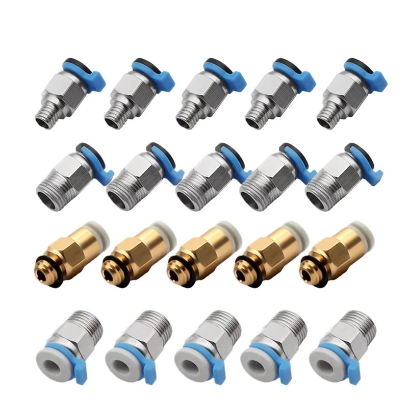 PC4 M10 Straight Pneumatic Fitting Push to Connect PC4 M6 Quick for 3D Printer Extruder Type A - Image 2