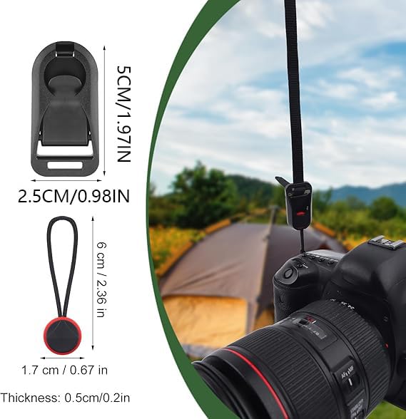 squishy 4 pcs Quick Release Camera Strap, Camera Accessories,Secure Camera Attachment, Compatible with DSLR and Mirrorless Cameras, Lightweight for Travel Photography Equipment - Image 2