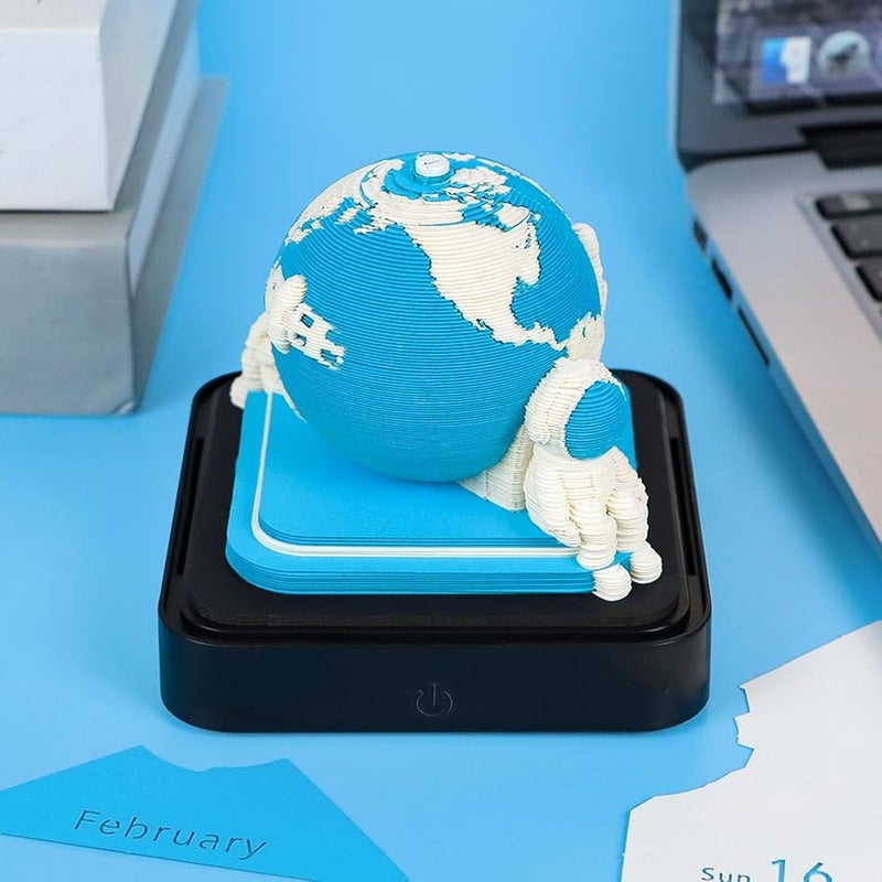 تقويم ثلاثي الأبعاد منحوت على الورق مذكرة متعددة الوظائف ملاحظات لاصقة عالية الجودة ورق طويل العمر - Image 3