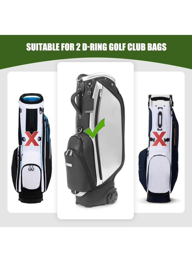 BAIRBRE Golf Bag Shoulder Strap Replacement Single Padded Shoulder Strap Adjustable Golf Bag Strap Waterproof Star Golf Bag Backpack Straps Black - Image 2