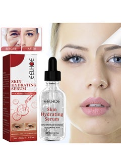 Skin Hydrating Serum,Hydrating Serum for Face, Day/Night Moisturizer with Hyaluronic Acid, Anti Wrinkle Serum w/Anti-inflammatory Compounds 30ml