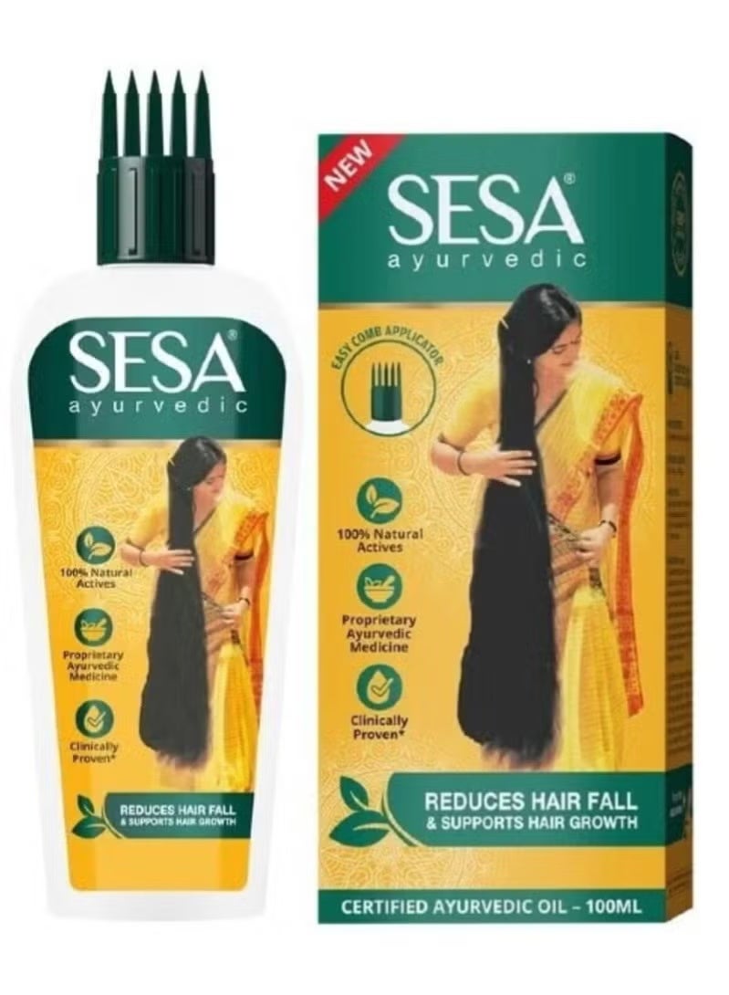 سيسا زيت الأيورفيدا لتقوية الشعر يقلل تساقط الشعر ويدعم نموه – 100 مل