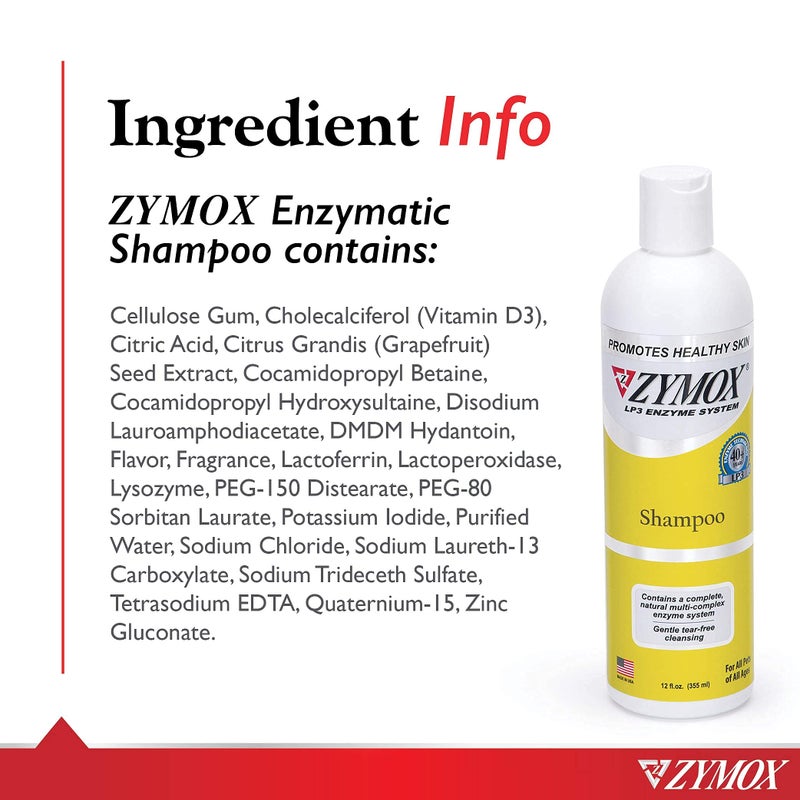 Zymox Enzymatic Shampoo for Dogs and Cats, 12oz - Image 4