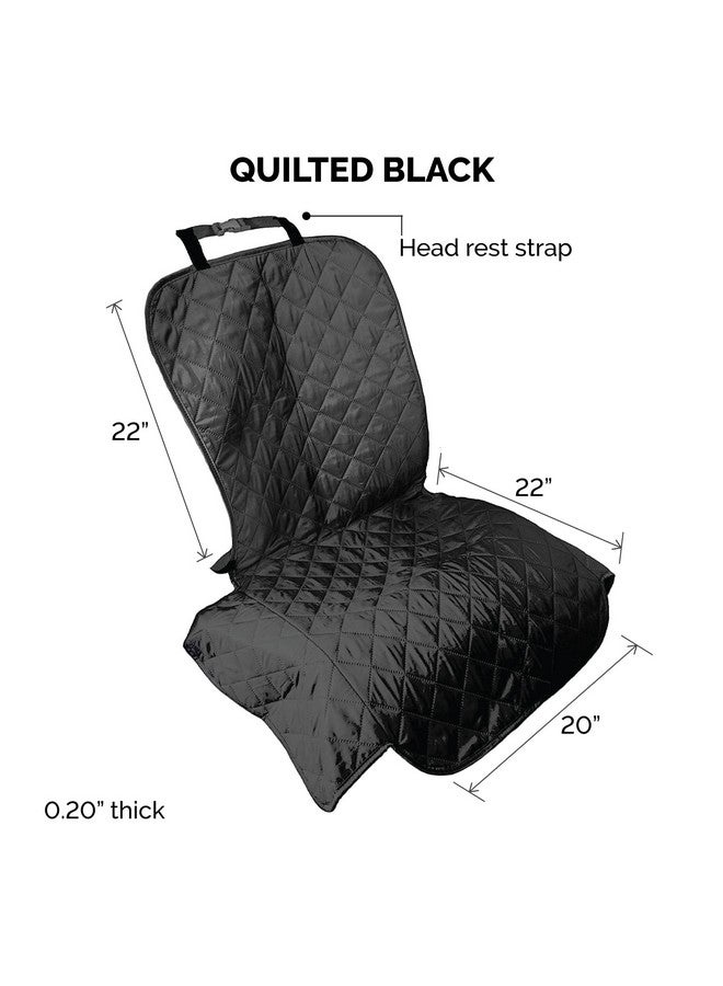 واقي مقعد سيارة مبطن ومقاوم للماء عالميًا - أسود، مقاس واحد - Image 3