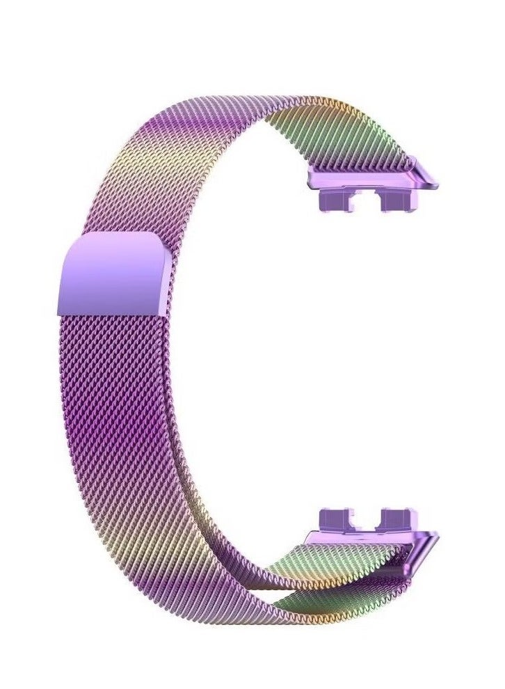 Suitable for Huawei Band 8/Huawei Band 9/Huawei Band 10 metal Milanese Magnetic Loop Watch Strap - Image 4
