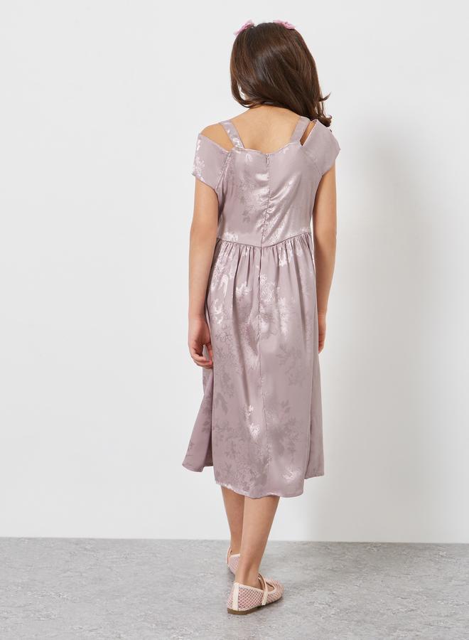 ستايلي فستان بأكتاف متقاطعة - Image 5