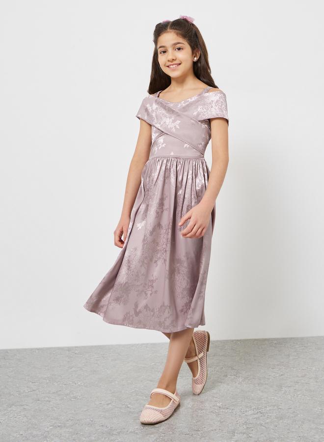 ستايلي فستان بأكتاف متقاطعة - Image 2