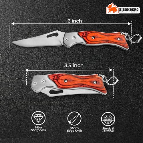 BISONBERG Utility Kitchen Knife, Foldable, Portable for Home, Office, Travel - Image 5