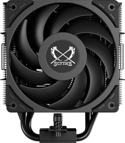 Scythe Mugen 6 Dual Fan Black Edition CPU Air Cooler, Intel LGA1700, LGA1151, AMD AM5, AM4 Support,120mm, Single Tower, Aluminium Top Cover (Mugen 6 Dual Fan Black Edition) (SCMG-6000DBE) - Image 3