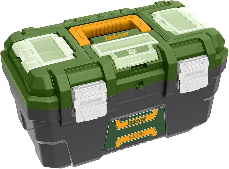 Jadever JDTB3316 Heavy-Duty Plastic Tool Box 16-Pieces - Image 1