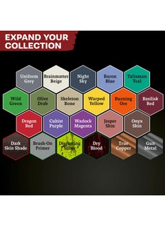 The Army Painter The Army Painter Warpaints Fanatic Most Wanted Combo Set, 22 paints - 16 Acrylic Colours, 2 Metallics, 2 Effects, 1 Wash, 1 Brush-On Primer, 1 Free Miniature Figure & Brush  - Image 3