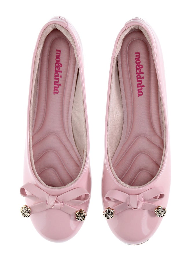 MOLEKINHA Solid Ballerinas with Bow Detail - Image 2