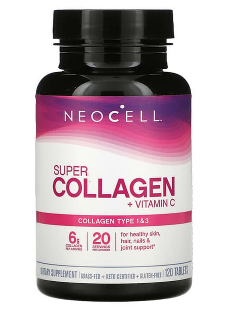 NEOCELL Super Collagen+C Type 1 And 3 - 120 Tablets - Image 1