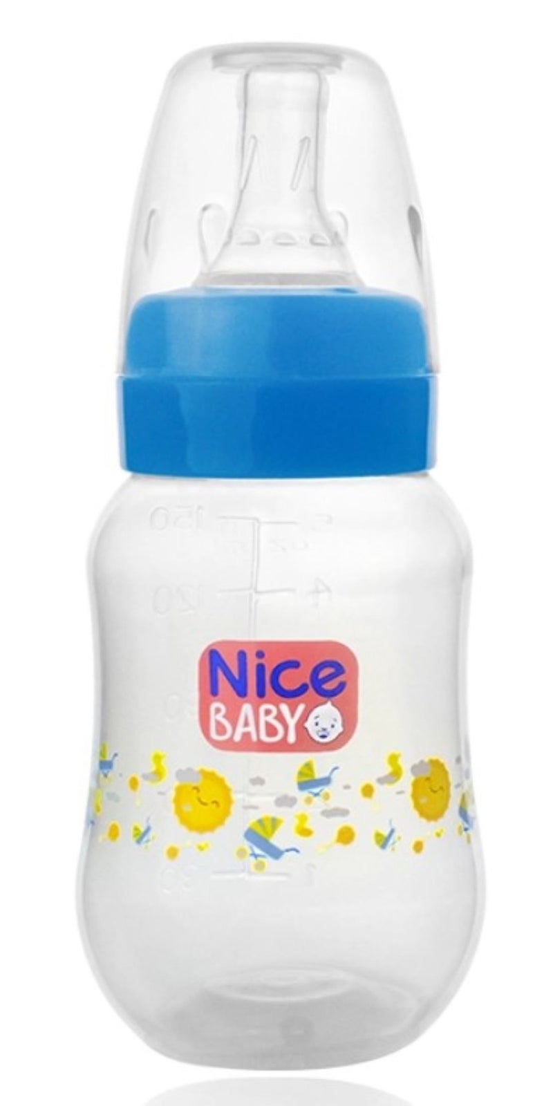 نايس بيبي ببرونة نايس بيبى بدون يد 150 ml - لبنى- متعددة الاشكال - Image 1