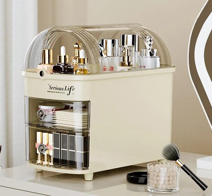 Furret Skin Care Products Flattening Box Advanced Dressing Table Large Capacity Lipstick Storage Shelf Slit Desktop Dustproof Cosmetic Box - Image 4