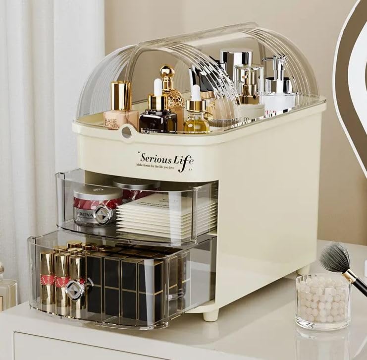 Furret Skin Care Products Flattening Box Advanced Dressing Table Large Capacity Lipstick Storage Shelf Slit Desktop Dustproof Cosmetic Box - Image 3