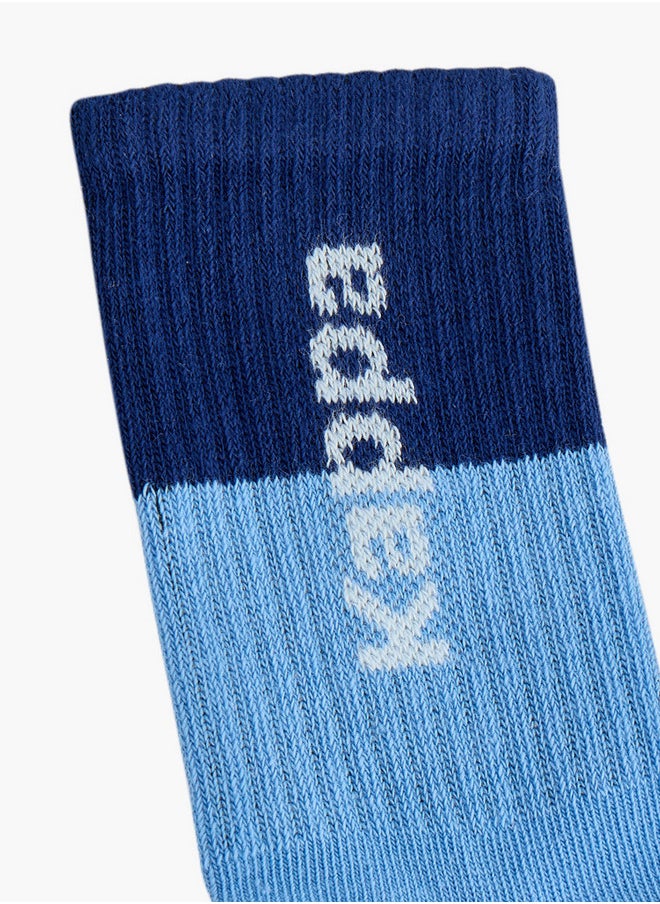 Kappa Boys Ribbed Non-Terry Ankle Length Socks - Set of 3  - Image 3