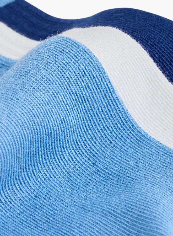 Kappa Boys Ribbed Non-Terry Ankle Length Socks - Set of 3
