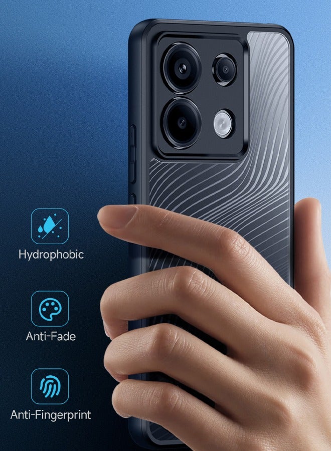 DUX DUCIS Redmi Note 13 Pro 5G / Xiaomi POCO X6 5G Case with Lanyard, [SGS Certification][Streamline Texture][Drop Proof Shockproof][Frosted Feel] Cover for Redmi Note 13 Pro 5G / Xiaomi POCO X6 5G, Black - Image 4