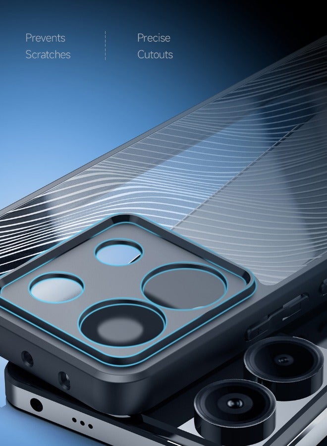 DUX DUCIS Redmi Note 13 Pro 5G / Xiaomi POCO X6 5G Case with Lanyard, [SGS Certification][Streamline Texture][Drop Proof Shockproof][Frosted Feel] Cover for Redmi Note 13 Pro 5G / Xiaomi POCO X6 5G, Black - Image 5