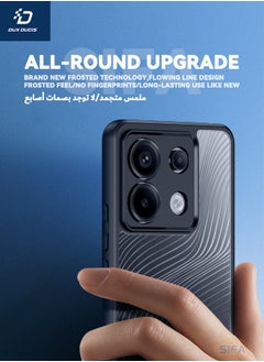 دوكس دوتشيز حافظة Redmi Note 13 Pro 5G / Xiaomi POCO X6 5G مع حبل، [شهادة SGS] [ملمس انسيابي] [مقاوم للصدمات من الدرجة العسكرية] [ملمس متجمد] غطاء لهاتف Redmi Note 13 Pro 5G / Xiaomi POCO X6 5G، أسود  - Image 4