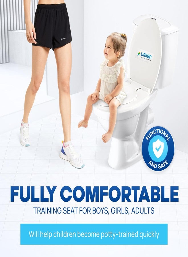 UMIEN™ Potty Training Toilet Seat With Toddler Seat - Magnetic Easy to Install Toilet Attachment for Toddler - Round Shape & Easy to Install - Image 3
