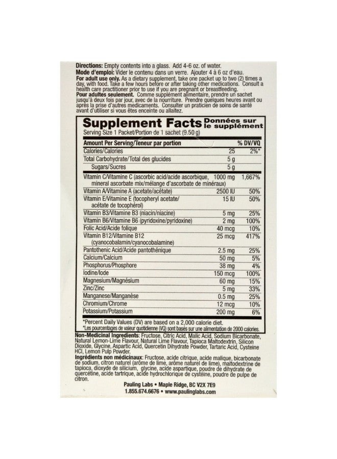 Ener-C Vitamin Drink Mix, Lemon Lime, 1000 Mg, 30 Count - Image 2