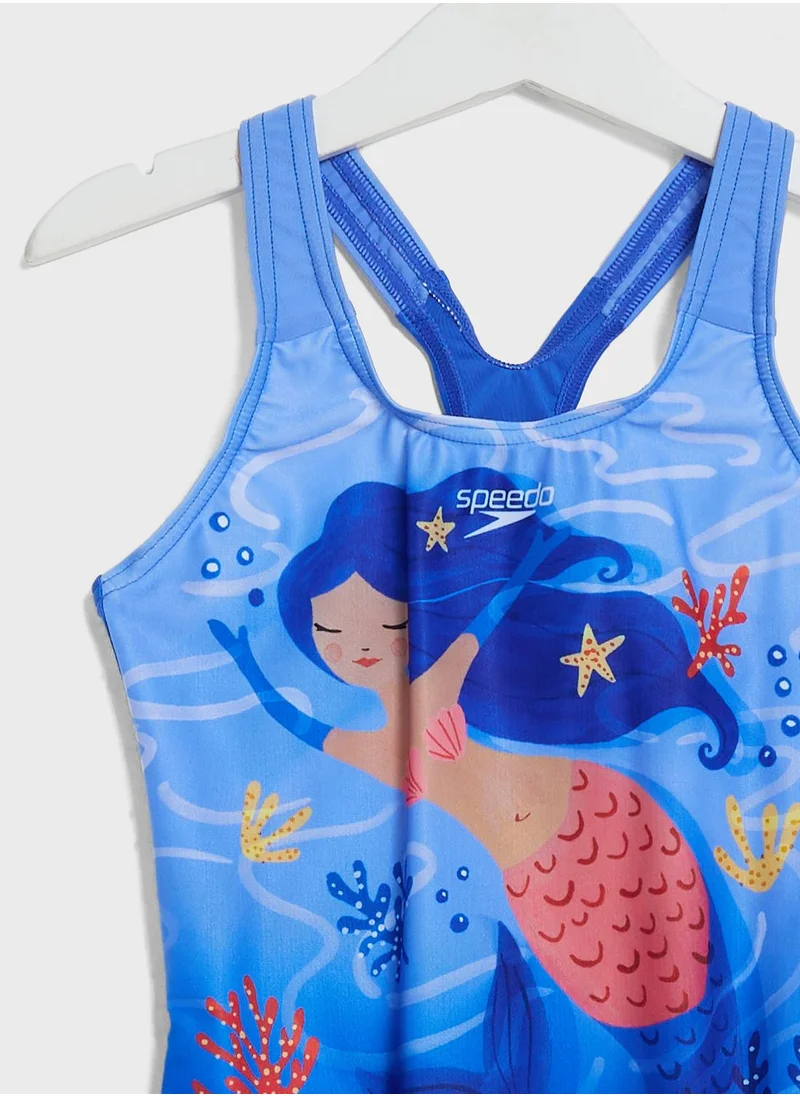 speedo Kids Digital Printed Swimsuit