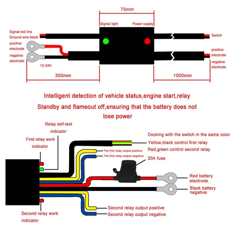 Intelligent LED Delay Controller Relay Handle Fog Light Switch Control Replacement for R1200GS R 1200 GS R1250GS F850GS F750GS ADV Motorcycle Turn Signal Switch(Black Switch) - Image 5