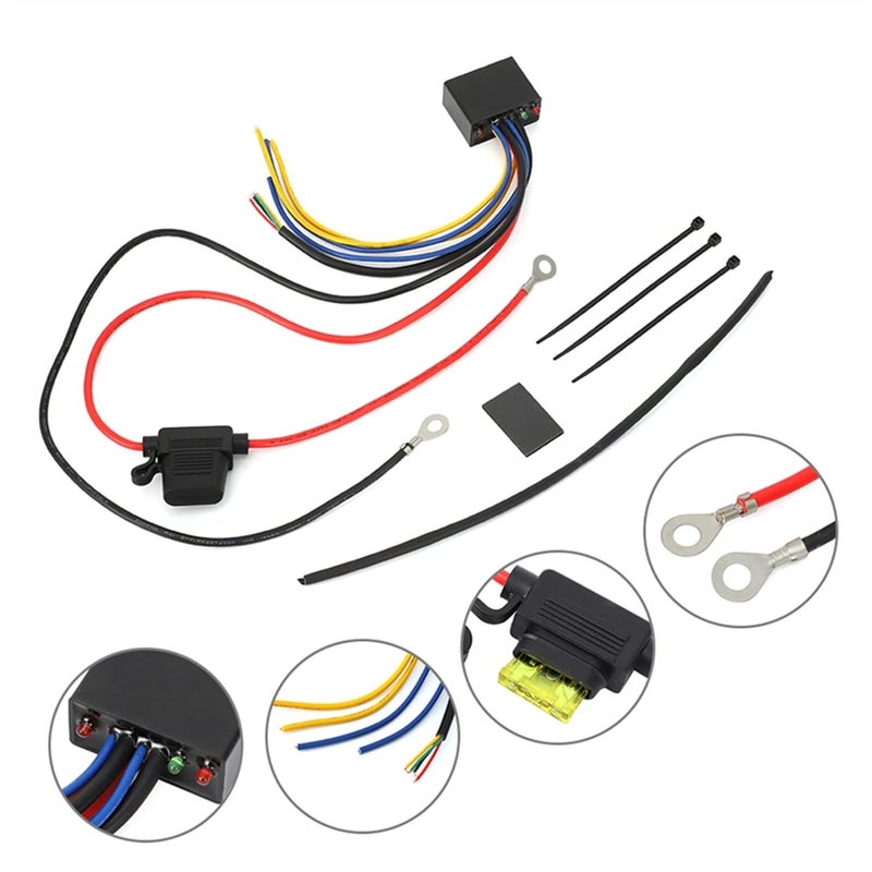 Intelligent LED Delay Controller Relay Handle Fog Light Switch Control Replacement for R1200GS R 1200 GS R1250GS F850GS F750GS ADV Motorcycle Turn Signal Switch(Black Switch) - Image 3