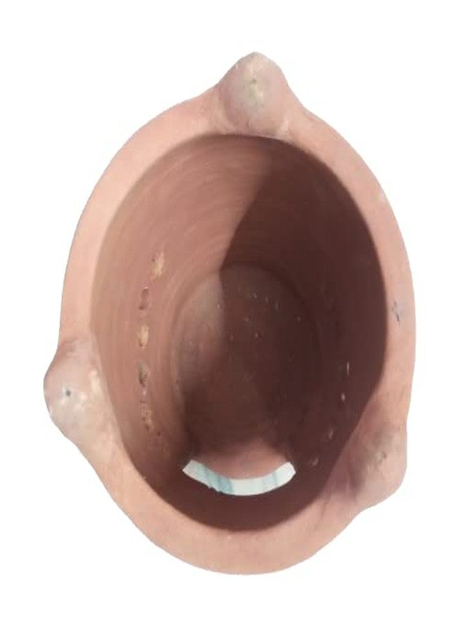 LKC Clay kadhai with lid & Large Sigadi for Cooking Black Colour/Clay tai/Clay Handi/Clay kadhai with sigadi for Cooking, Sigdi, LPG etc. 2.5 Litre Large Size - Image 5