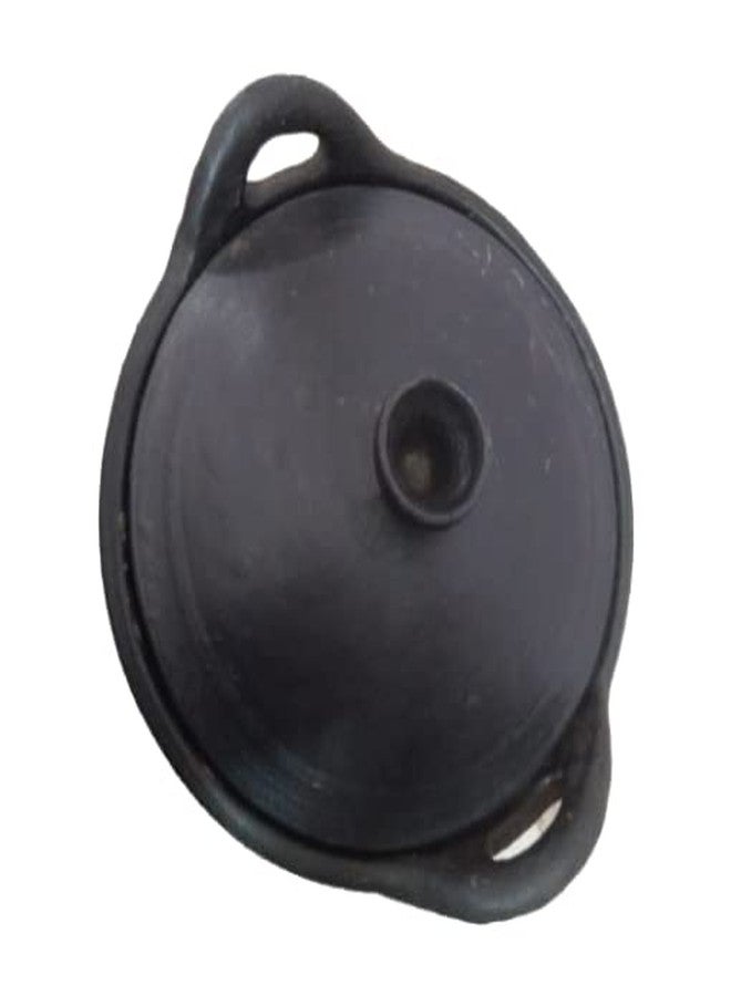LKC Clay kadhai with lid & Large Sigadi for Cooking Black Colour/Clay tai/Clay Handi/Clay kadhai with sigadi for Cooking, Sigdi, LPG etc. 2.5 Litre Large Size - Image 2